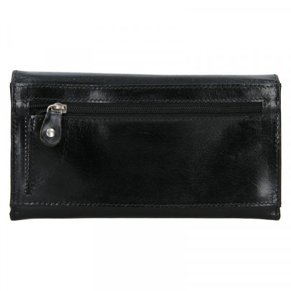Dámska kožená peňaženka Lagen Vera - čierna
