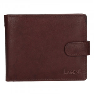 Pánska kožená peňaženka Lagen Ivan - hnedá