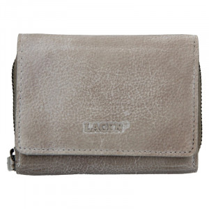 Dámska kožená peňaženka Lagen Viola - taupe