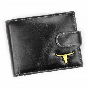Pánska kožená peňaženka Wild Buffalo Emils - čierna