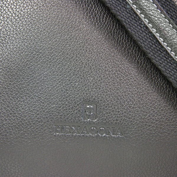 Pánska kožená taška cez rameno Hexagona 461326 - čierna