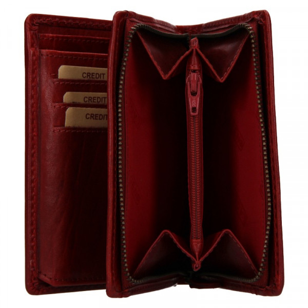 Dámska kožená peňaženka Lagen Martinas - vínová