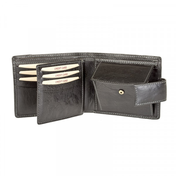Pánska kožená peňaženka Lagen Alsung - čierna
