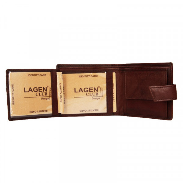 Pánska kožená peňaženka Lagen Marian - hnědá