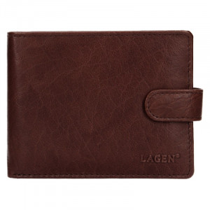 Pánska kožená peňaženka Lagen Zdeno - hnedá
