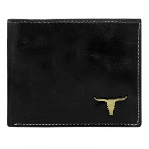 Pánska kožená peňaženka Wild Buffalo Bohuš - čierna