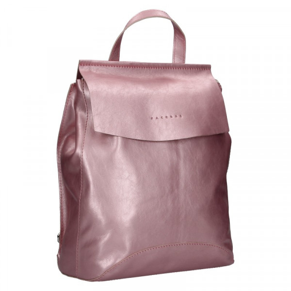 Dámsky kožený batoh Facebag Stella - ruzová