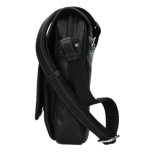 Pánská kožená taška přes rameno SendiDesign Merkur - černá