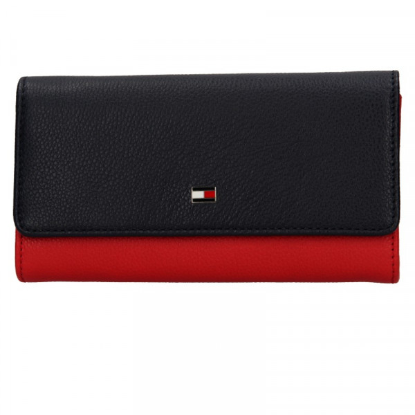 Dámska peňaženka Tommy Hilfiger Jeans Yolanda - červeno-modrá