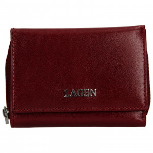 Dámska kožená peňaženka Lagen Berta - vínová