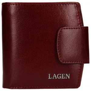 Dámska kožená peňaženka Lagen Ljuba - vínová