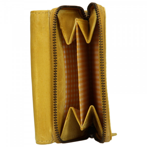 Dámska kožená peňaženka Lagen Norra - žltá