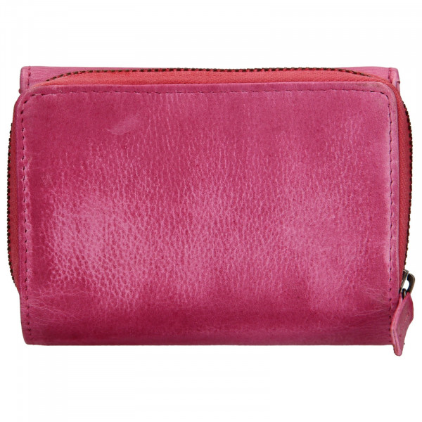Dámska kožená peňaženka Lagen Norras - ružová