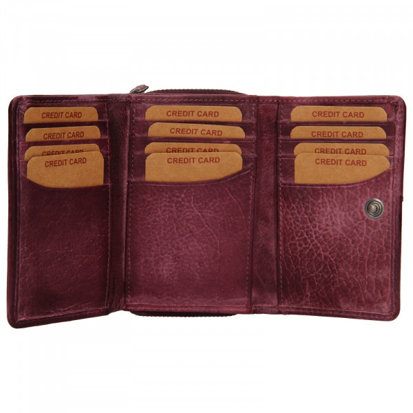 Dámska kožená peňaženka Lagen Norras - fialová