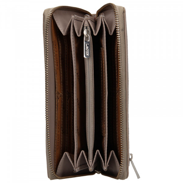 Dámska kožená peňaženka Lagen Dita - šedá