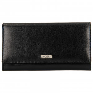 Dámska kožená peňaženka Lagen Alexia - čierna