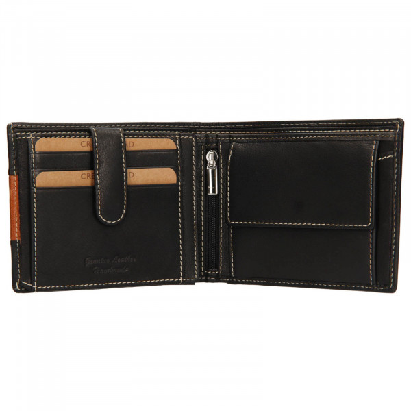 Pánska kožená peňaženka Lagen Koudy - čierna