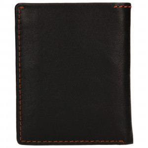 Pánska kožená Slim peňaženka Lagen Revo - čierna