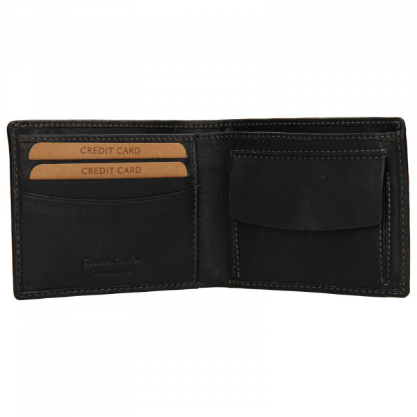 Pánska kožená peňaženka Lagen Luket - čierna