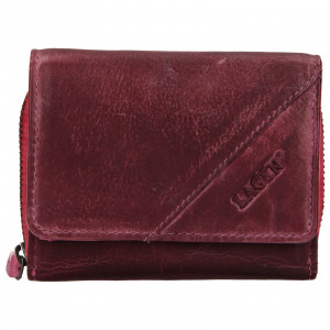 Dámska kožená peňaženka Lagen Amy - fialovo-ružová