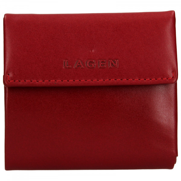 Dámska kožená peňaženka Lagen Aneta - červená