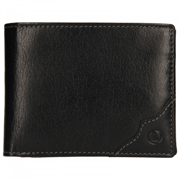Pánska kožená peňaženka Lagen Milan - čierna
