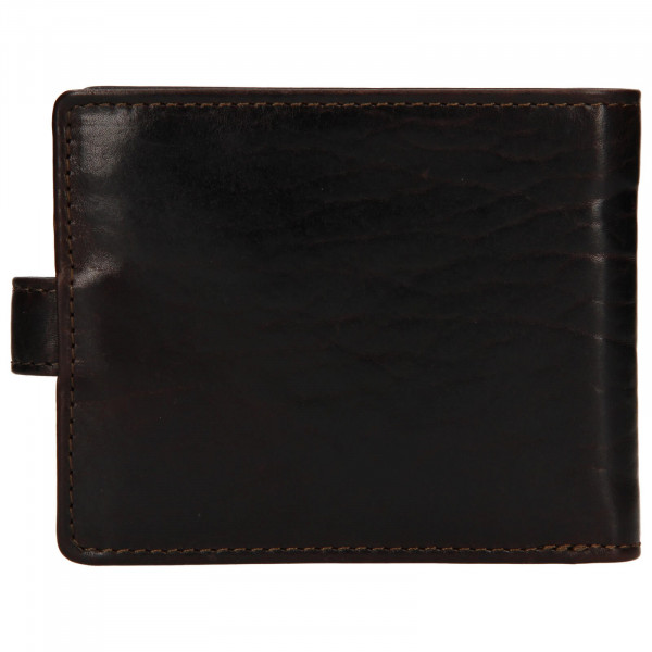 Pánska kožená peňaženka Lagen Mareteo - tmavo hnedá