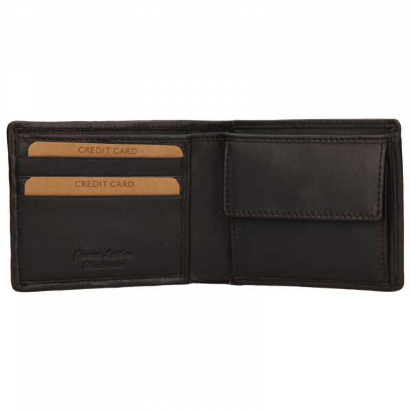 Pánska kožená peňaženka Lagen Mann - hnedá