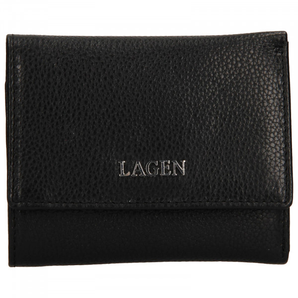 Dámska kožená peňaženka Lagen Lucie - čierna