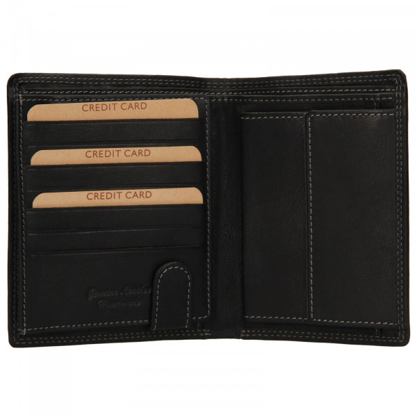 Pánska kožená peňaženka Lagen Olsenn - čierna