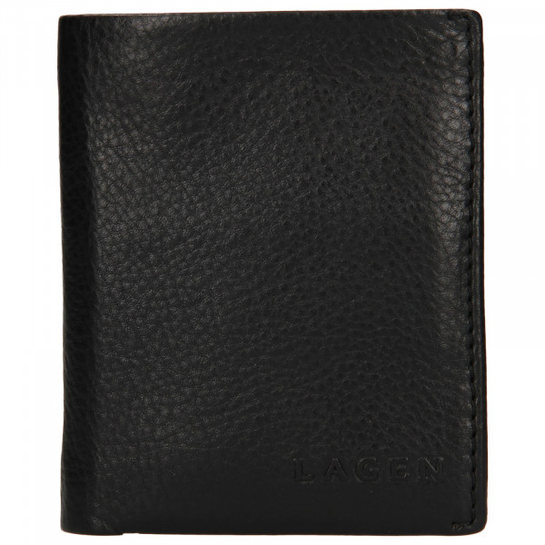 Pánska kožená peňaženka Lagen Trevon - čierna