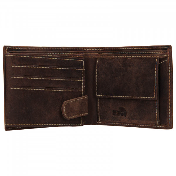 Pánska kožená peňaženka Wild Buffalo Radim - hnedá