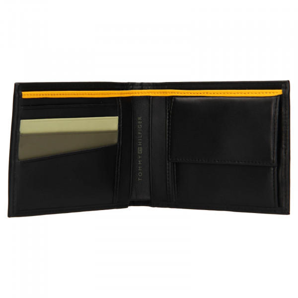 Pánska kožená peňaženka Tommy Hilfiger Pierre - čierna