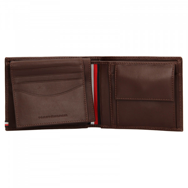 Pánska kožená peňaženka Tommy Hilfiger Devon - hnedá
