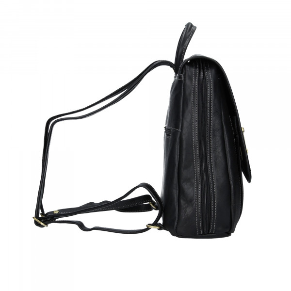 Elegantný dámsky kožený batoh Katana Nora- čierna