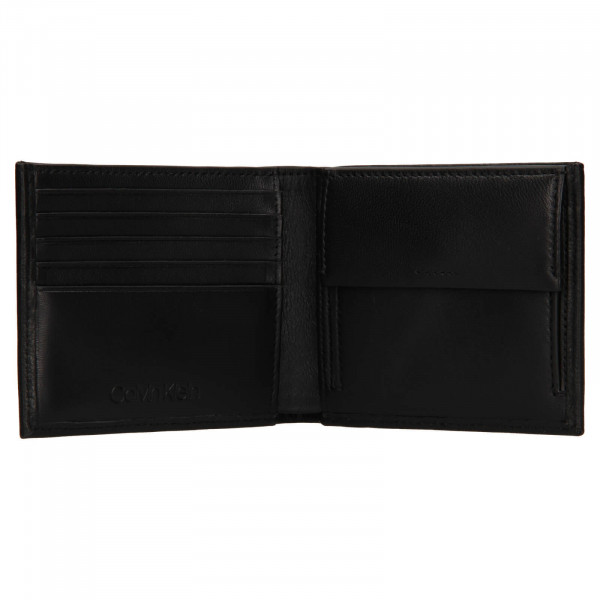 Pánska kožená peňaženka Calvin Klein Frex - čierna