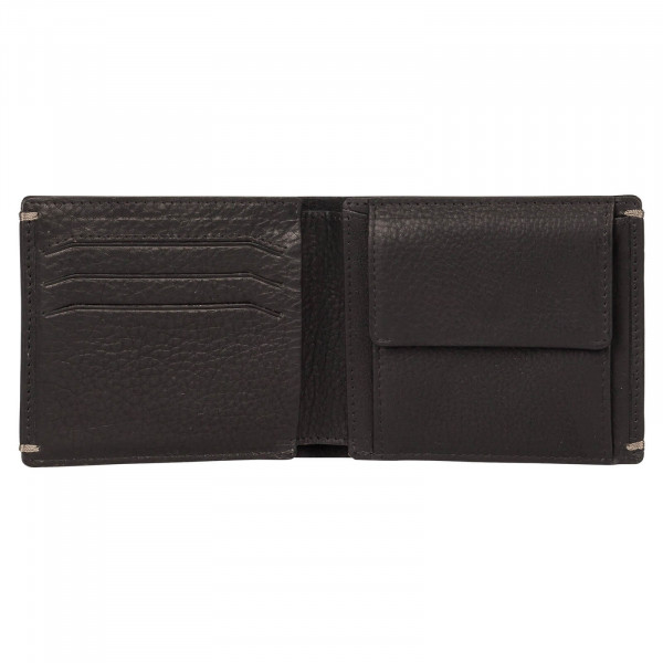 Pánska kožená peňaženka Burkely Neah - čierna