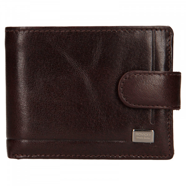 Pánska kožená peňaženka Rovicky Fabio - hnedá