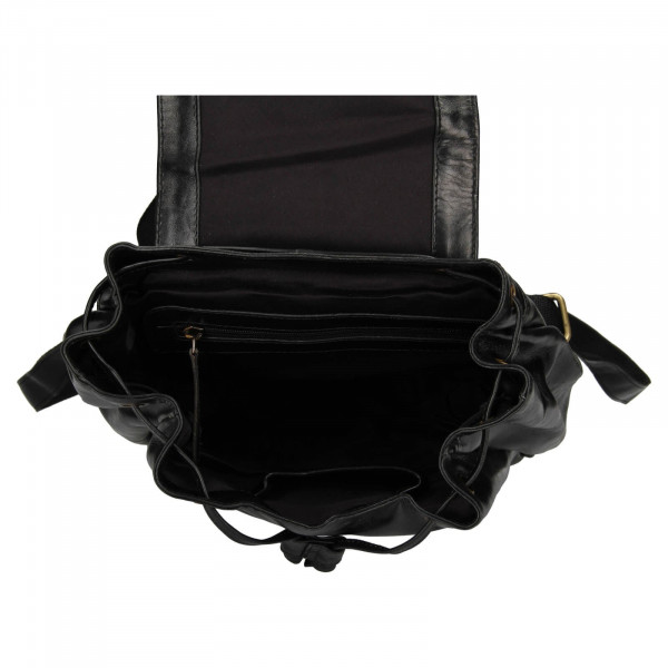 Dámsky kožený batoh Rovicky Stella - čierna