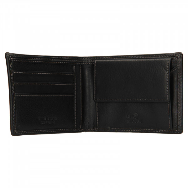Pánska kožená peňaženka SendiDesign Didier - čierna