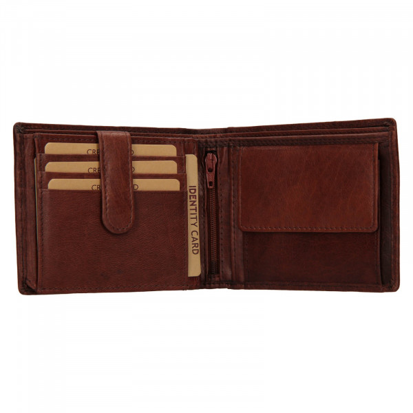 Pánska kožená peňaženka Lagen Kryštof - hnedá