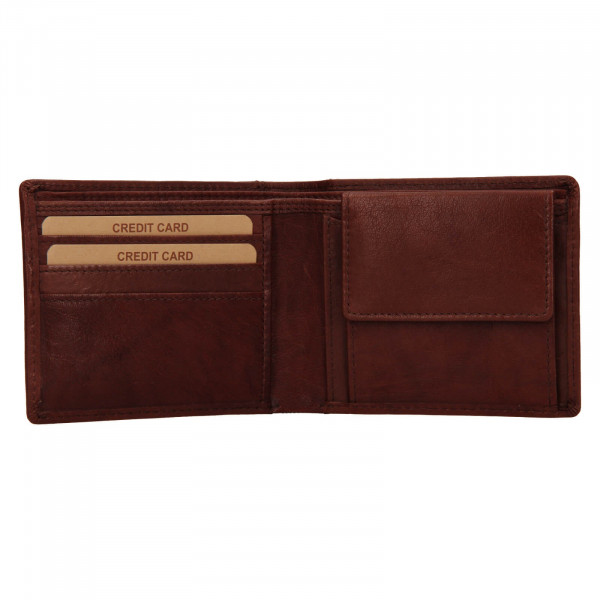Pánska kožená peňaženka Lagen Felixe - hnedá