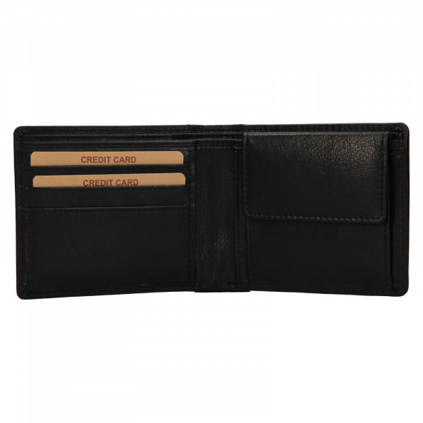Pánska kožená peňaženka Lagen Felixe - čierna