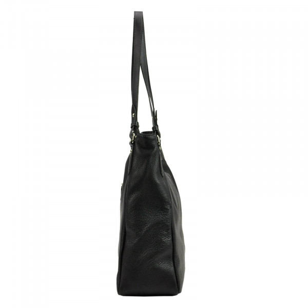 Dámska kožená kabelka Pierre Cardin Alice - čierna