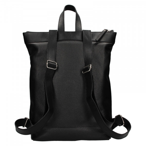 Kožený batoh Facebag Luciens - černá