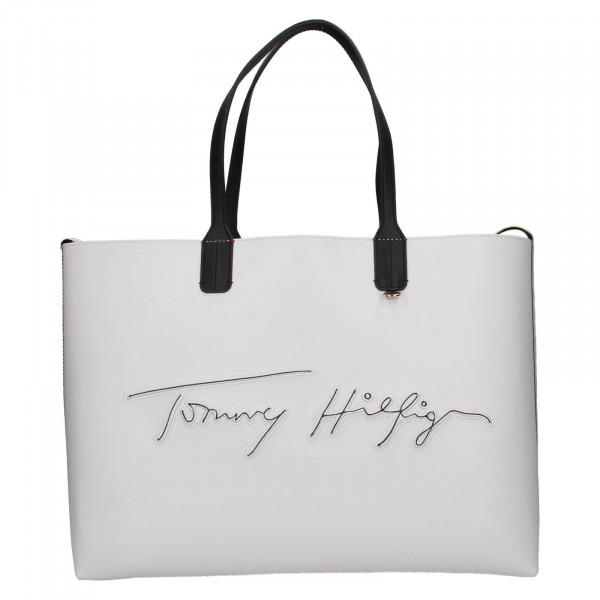 Dámska kabelka Tommy Hilfiger Dianna - bielo-tmavo modrá