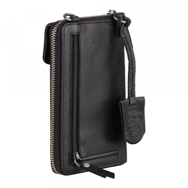 Dámska kožená peňaženko-kabelka Burkely Ghita - čierna