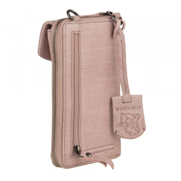 Dámska kožená peňaženko-kabelka Burkely Ghita - ružová