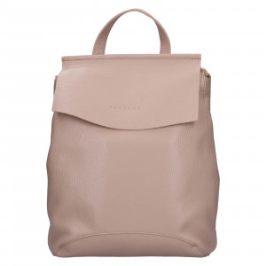 Dámsky kožený batoh Facebag Stella - svetlo ruzová