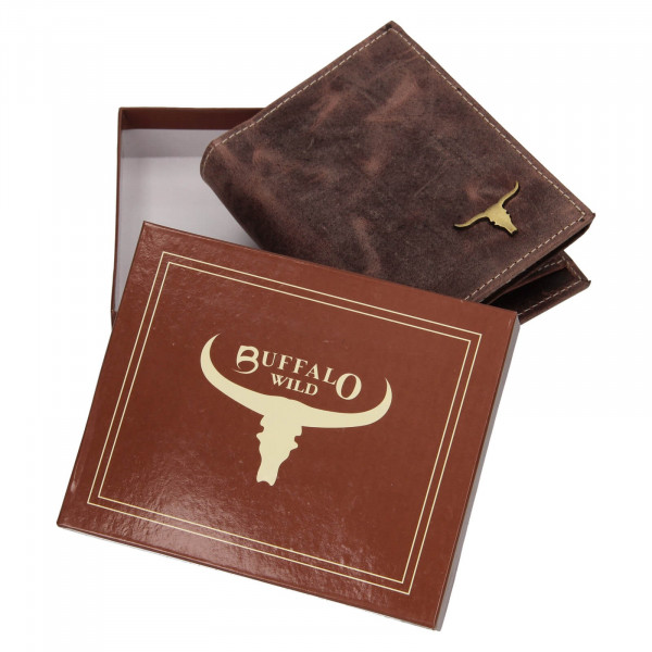 Pánska kožená peňaženka Wild Buffalo Štěpán - hnedá